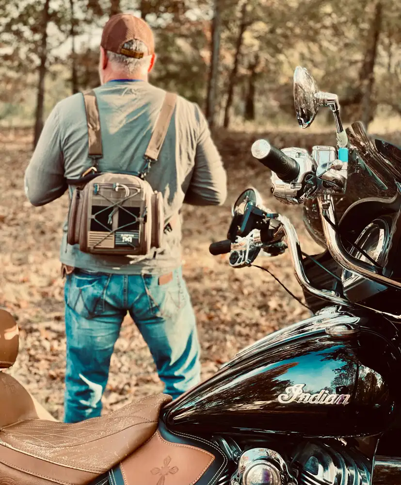 ThirstyRock hydration system mounted for riding
