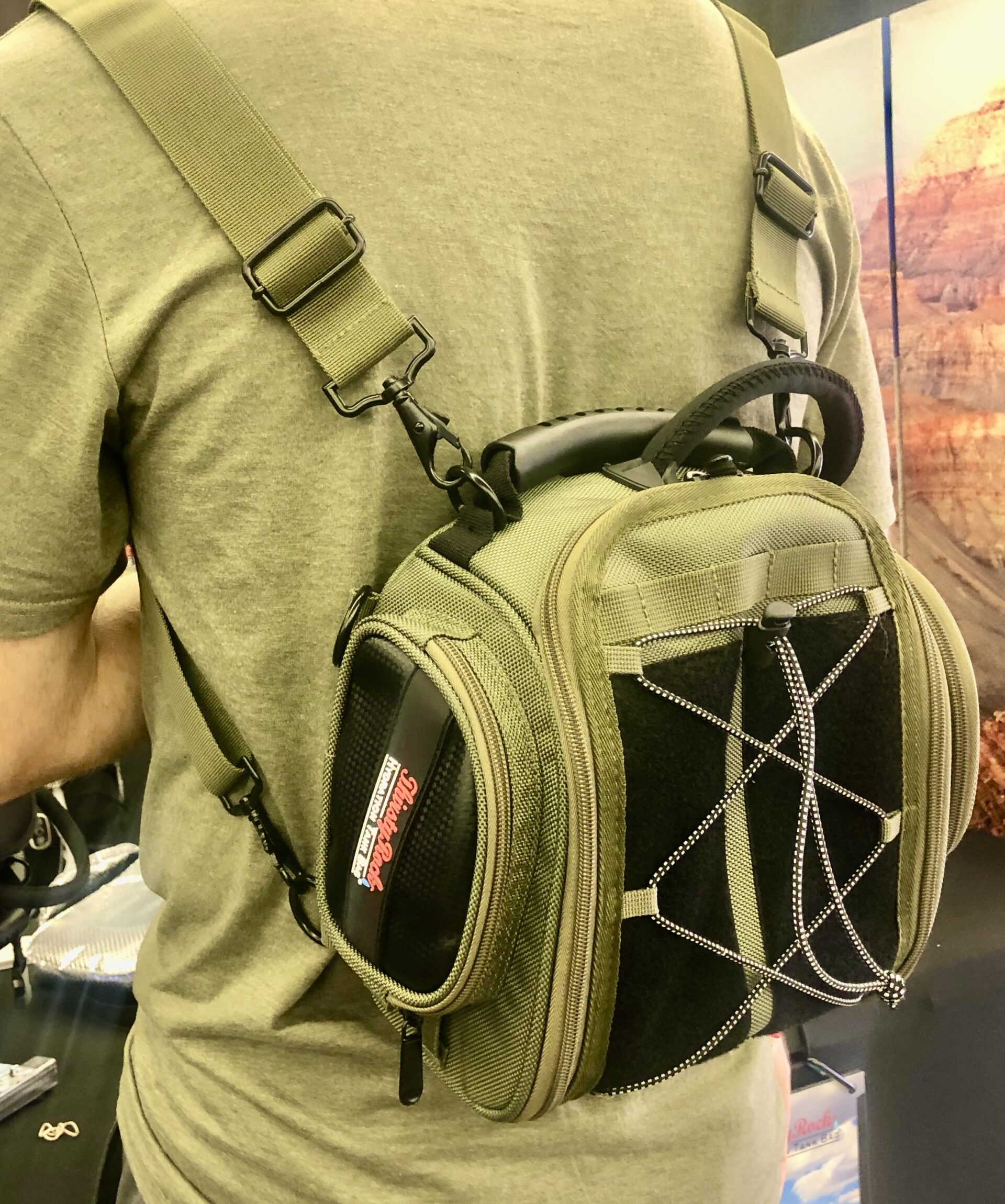 OffRoad Hydration Tank Bag (Military Green) with backpack straps